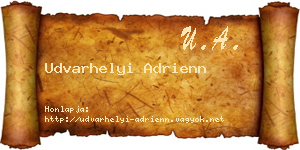 Udvarhelyi Adrienn névjegykártya